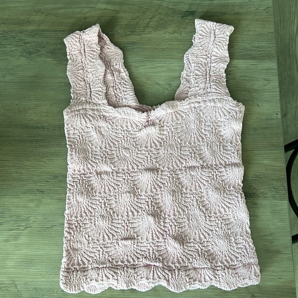 Pink free people tshirt